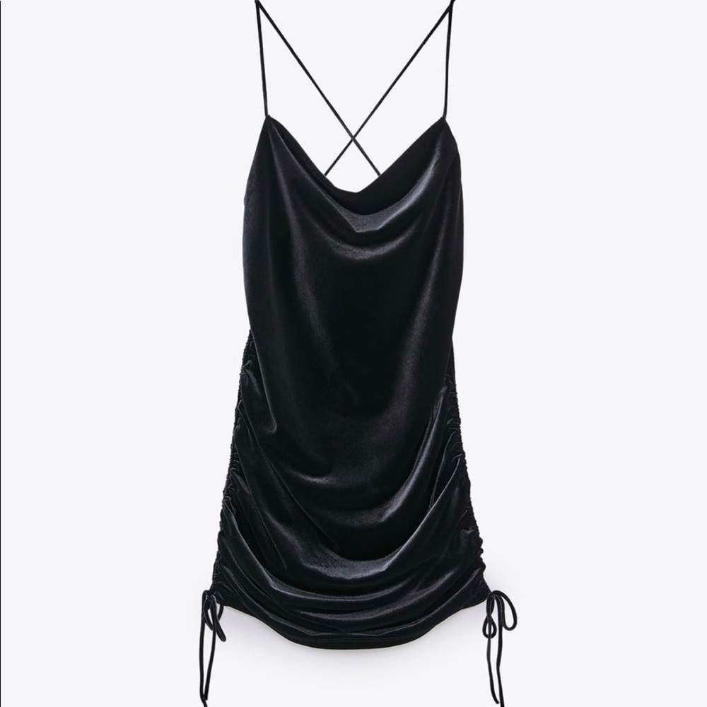 Zara velvet dress